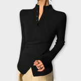 Michiko | elegants slim fit adīts T-krekls