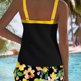 Laluna® | Divdaļīgs Elegants Tankini Kompleks