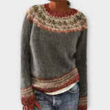 Suzu - Vintage Adīta Sieviešu Džemperis
