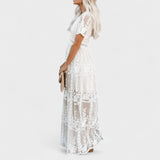 Marinka - Eleganta Boho Kleita ar Mežģīnēm
