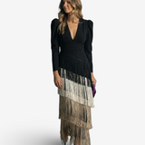 Clara™ | Eleganta maxi kleita ar frēzēm