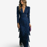 Clara™ | Eleganta maxi kleita ar frēzēm