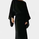 Filipa - Linu un kokvilnas kimono stila kleita ar jostu